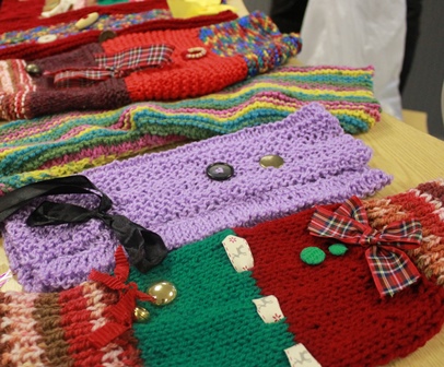 Lunchtime knitting offers warm donations to Sefton OPERA