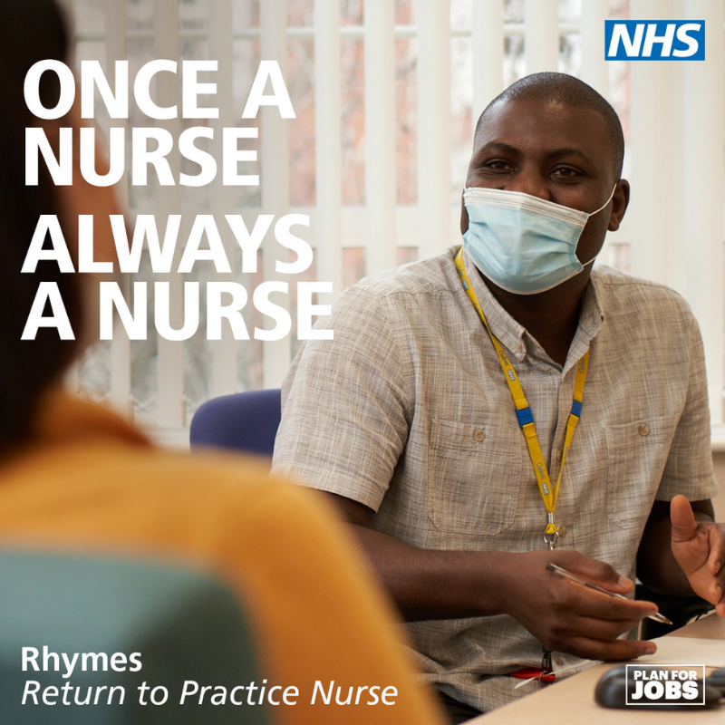 We are the NHS recruitment campaign turns attention to return to practice nurses and midwives